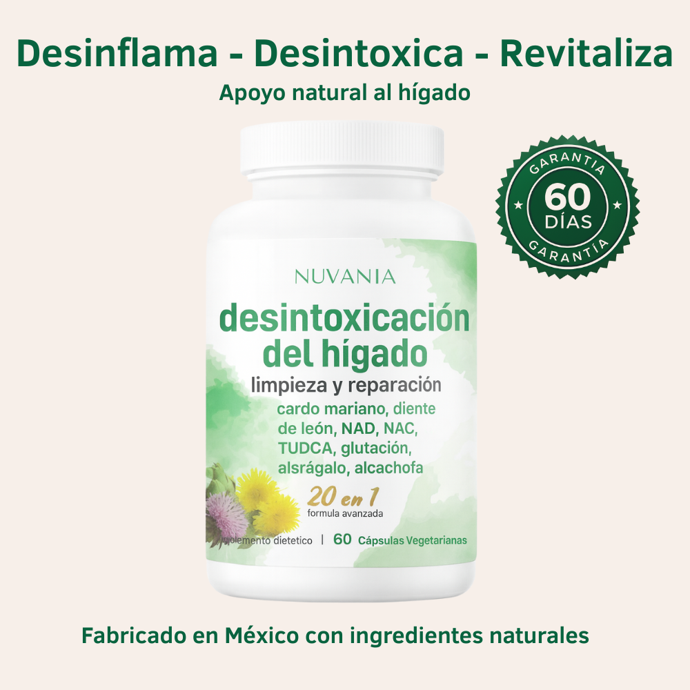 Nuvania® Cápsulas para la desintoxicación del hígado